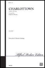 Charlottown SATB choral sheet music cover